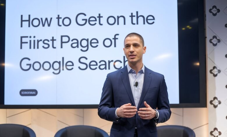 how to get on first page of google search david aziz